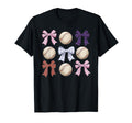 Baseball Coquette Bow Mom Sister T-Shirt - Novelty Apparel for Adults - T-Shirt, Sweatshirt, Hoodie
