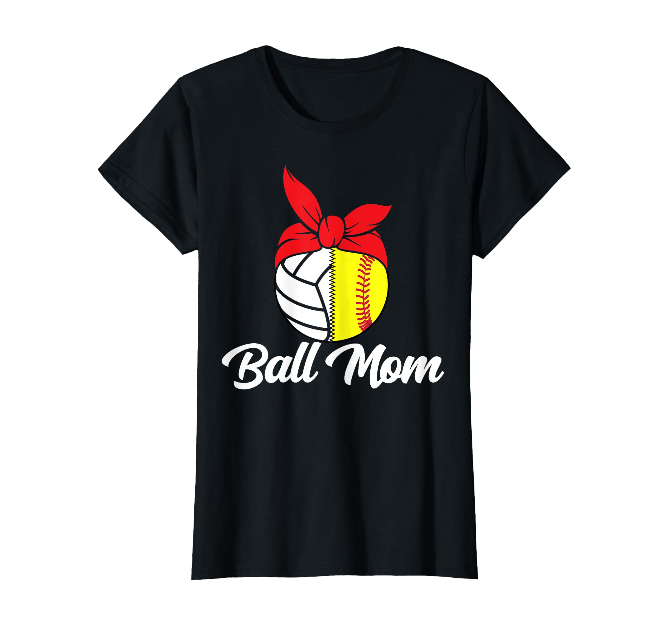Ball Mom Baseball Player Softball T-Shirt - Minimalist Print for Adults - T-Shirt, Sweatshirt, Hoodie