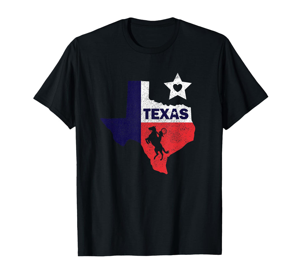 Texas Lone Star State Horse Cowboy T-Shirt - Aesthetic Graphic for Adults - T-Shirt, Sweatshirt, Hoodie
