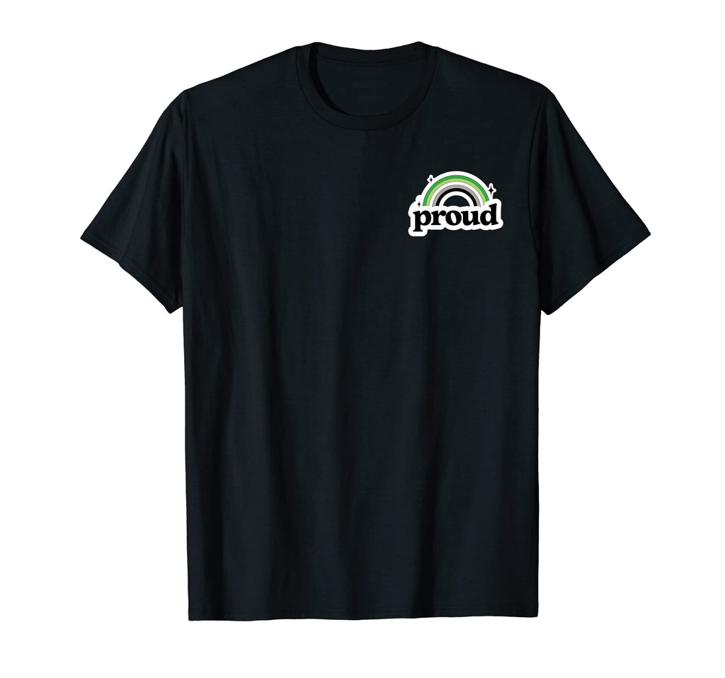 Aromantic Pride Flag Proud Aro T-Shirt - Novelty Apparel Men Women - T-Shirt, Sweatshirt, Hoodie