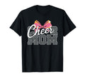 Cheer Mom Mother Bow Cheerleader T-Shirt - Custom Art Print for Adults - T-Shirt, Sweatshirt, Hoodie