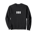 Angel Number 888 Distressed Sweatshirt - Minimalist Print for Adults - T-Shirt, Sweatshirt, Hoodie
