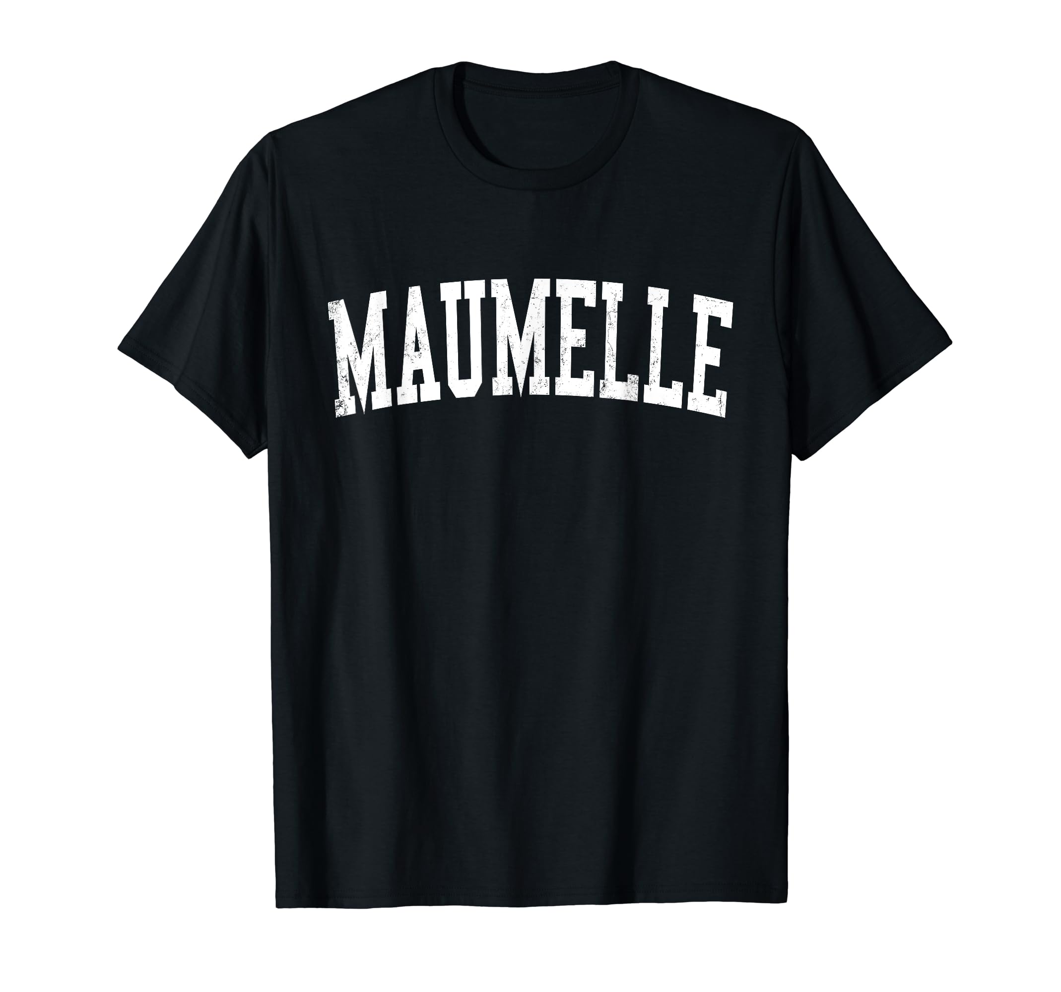 Maumelle Ar Distressed White T-Shirt - Fun Novelty Design for Adults - T-Shirt, Sweatshirt, Hoodie