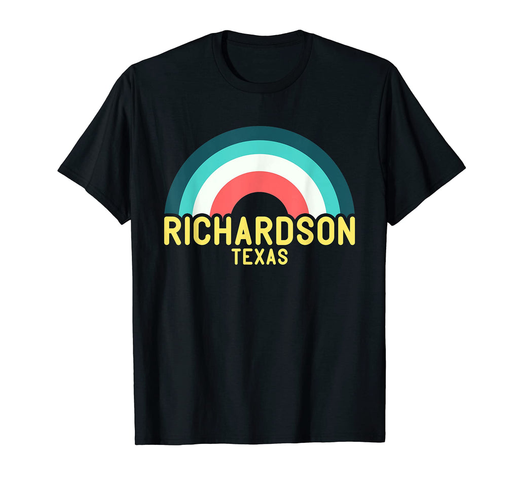 Richardson Texas Rainbow T-Shirt - Custom Art Print for Adults - T-Shirt, Sweatshirt, Hoodie