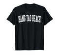 Bang Tao Beach Distressed White Varsity T-Shirt - Graphic Print Men Women - T-Shirt, Sweatshirt, Hoodie