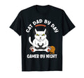 Cat Dad Day Gamer Night Funny Gaming T-Shirt - Streetwear Style Men Women - T-Shirt, Sweatshirt, Hoodie