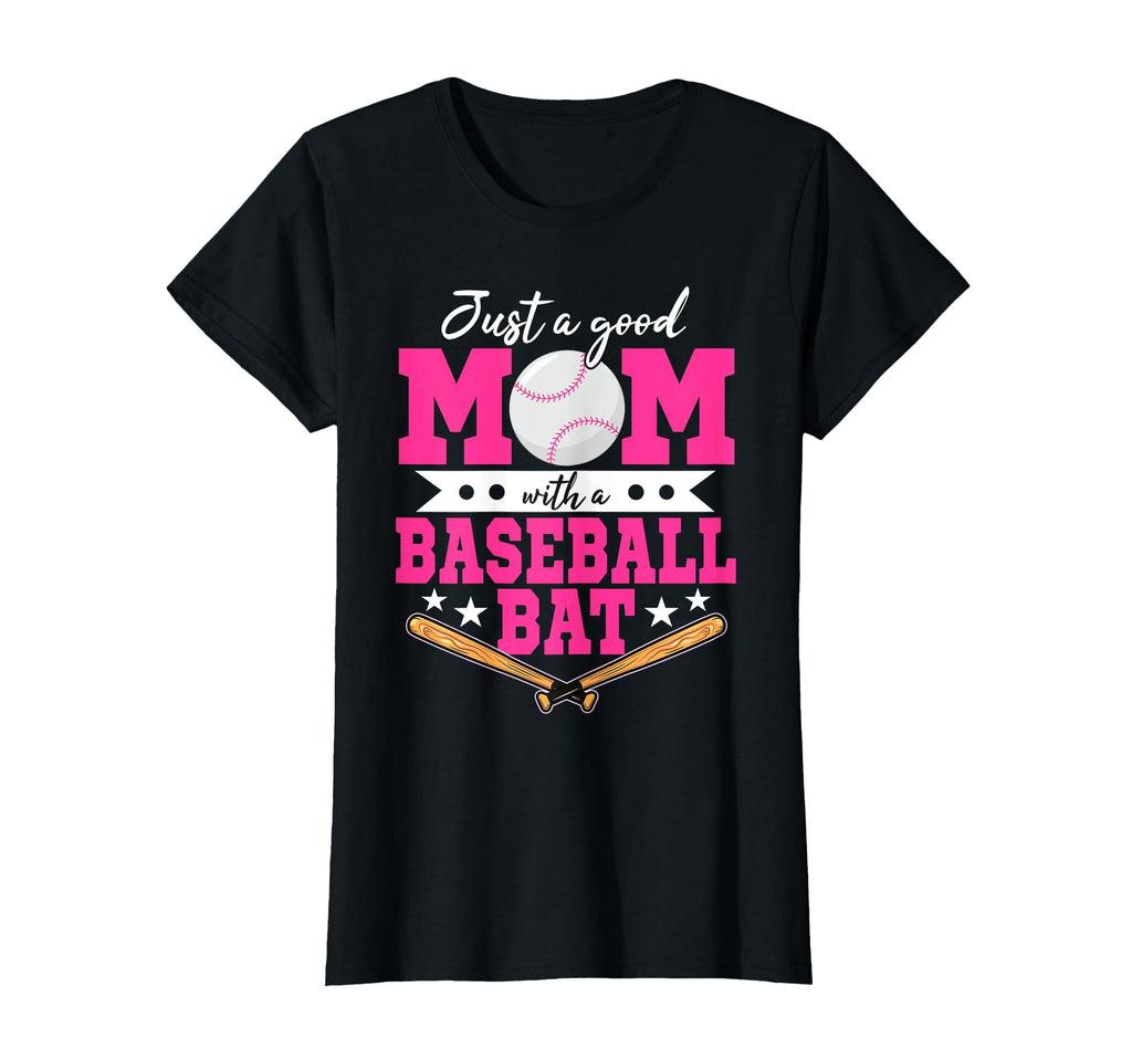 Just Good Mom Baseball Bat Baseball T-Shirt - Aesthetic Graphic Men Women - T-Shirt, Sweatshirt, Hoodie