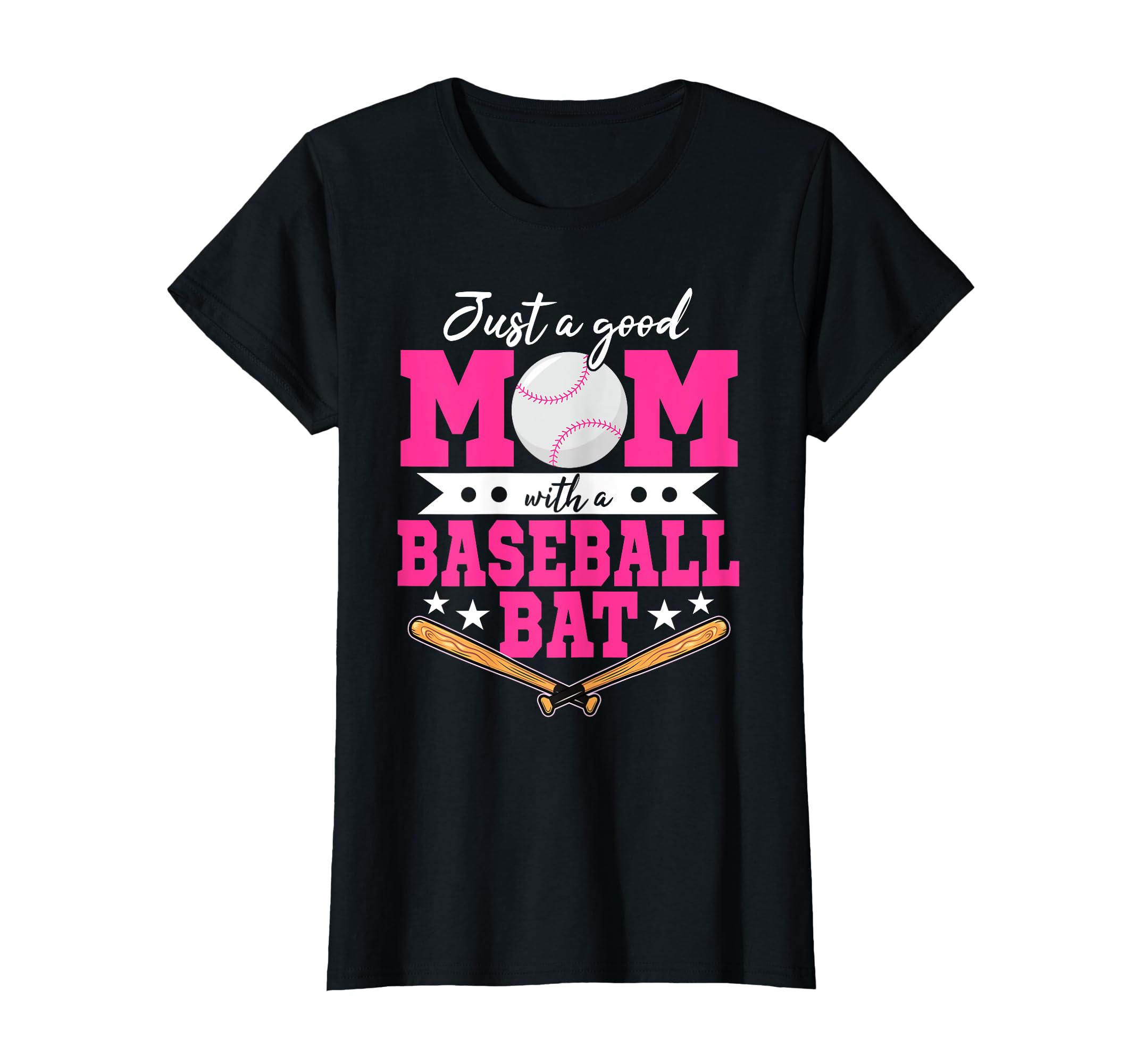 Just Good Mom Baseball Bat Baseball T-Shirt - Aesthetic Graphic Men Women - T-Shirt, Sweatshirt, Hoodie