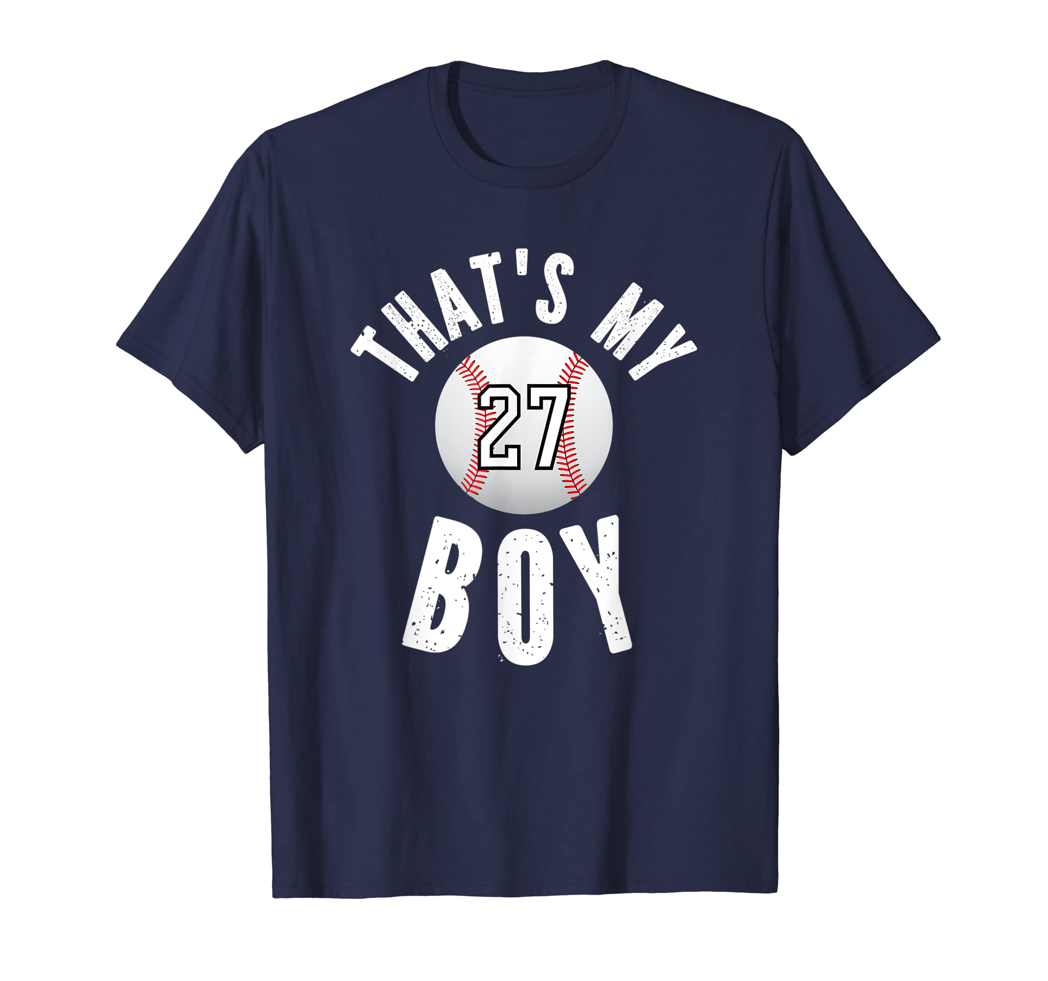 Thats My Baseball Jersey Number 27 Mom T-Shirt - Unique Graphic Men Women - T-Shirt, Sweatshirt, Hoodie
