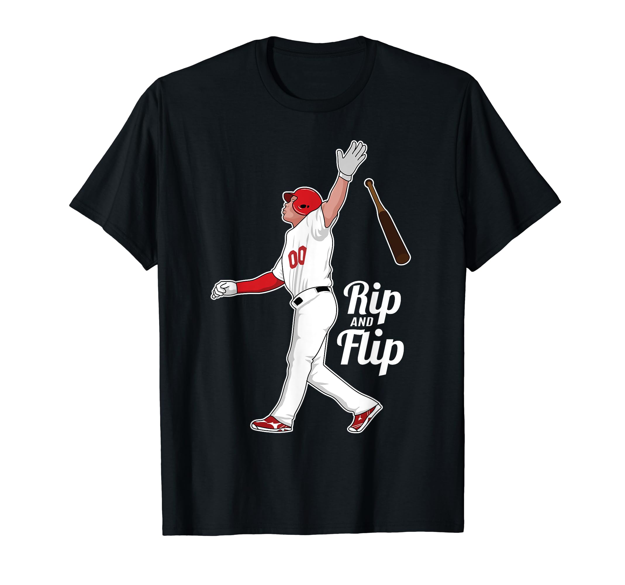 Rip It And Flip It Baseball Bat T-Shirt - Novelty Apparel for Adults - T-Shirt, Sweatshirt, Hoodie
