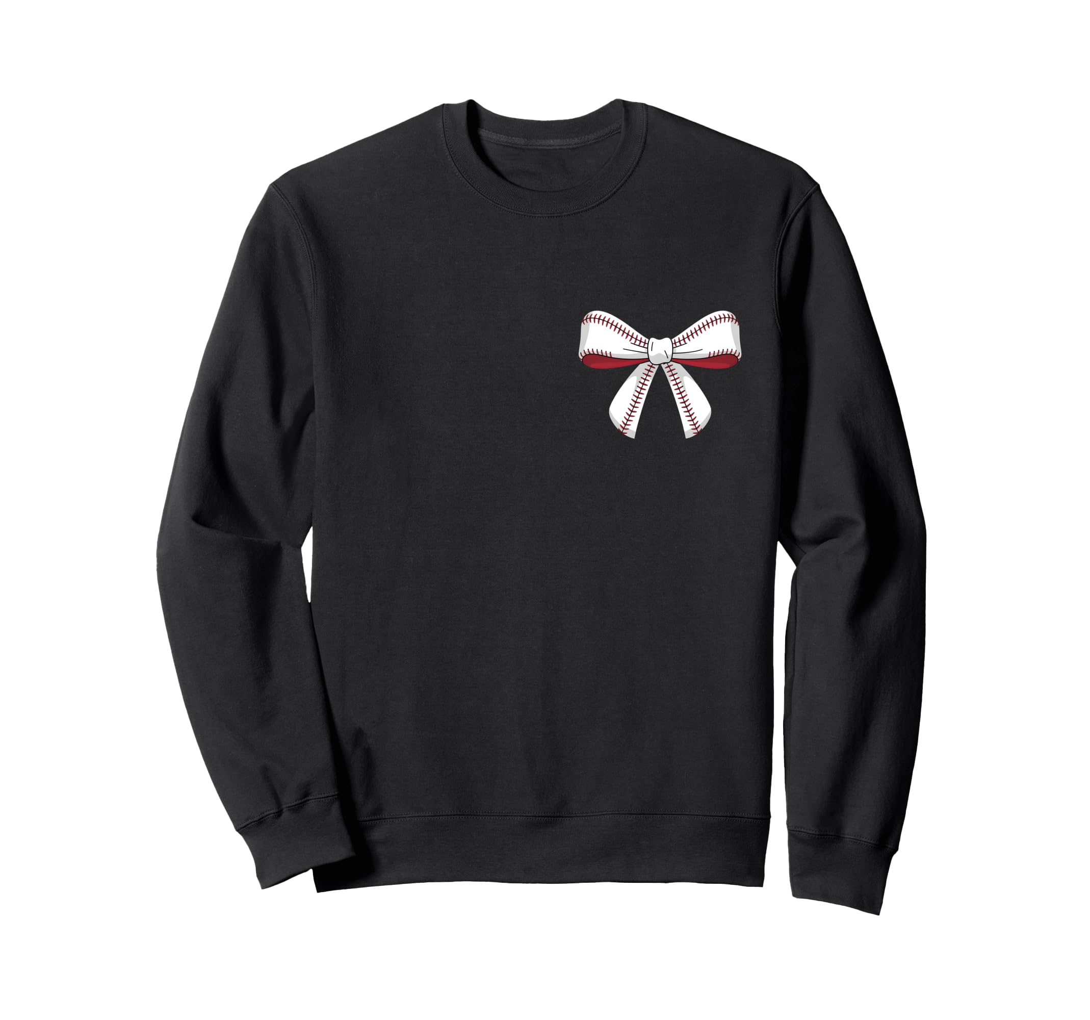Baseball Bow Baseball Mom Mama Sweatshirt - Aesthetic Graphic Men Women - T-Shirt, Sweatshirt, Hoodie