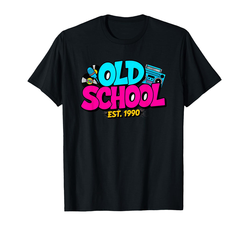 Old School Hip Hop Est 1990 T-Shirt - Minimalist Print Men Women - T-Shirt, Sweatshirt, Hoodie