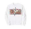 Baseball Mama Lightning Bolt Checkered Sweatshirt - Trendy Graphic Unisex - T-Shirt, Sweatshirt, Hoodie