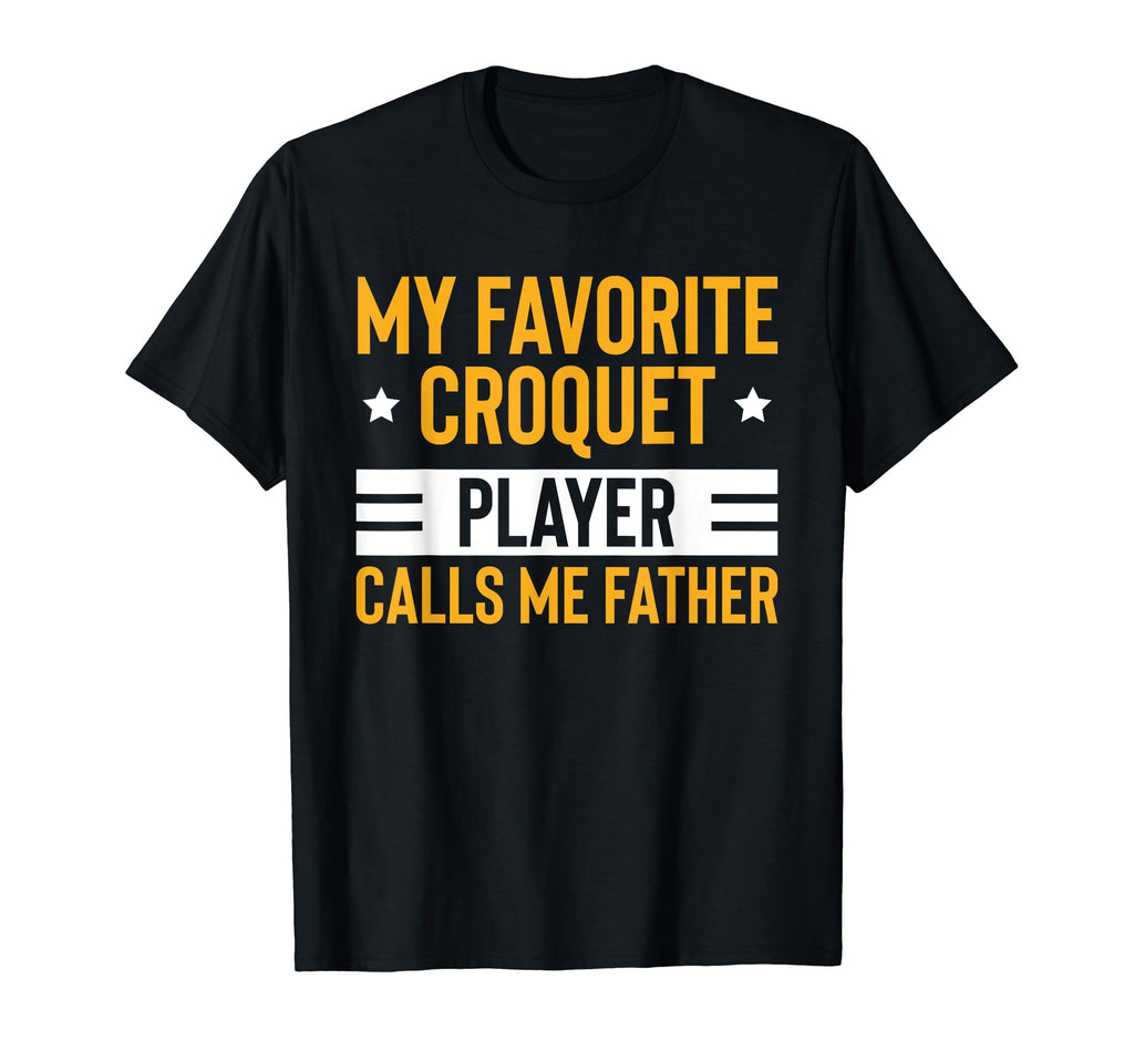 Croquet Lawn Game Croquet Player Fathers T-Shirt - Custom Art Print Unisex - T-Shirt, Sweatshirt, Hoodie