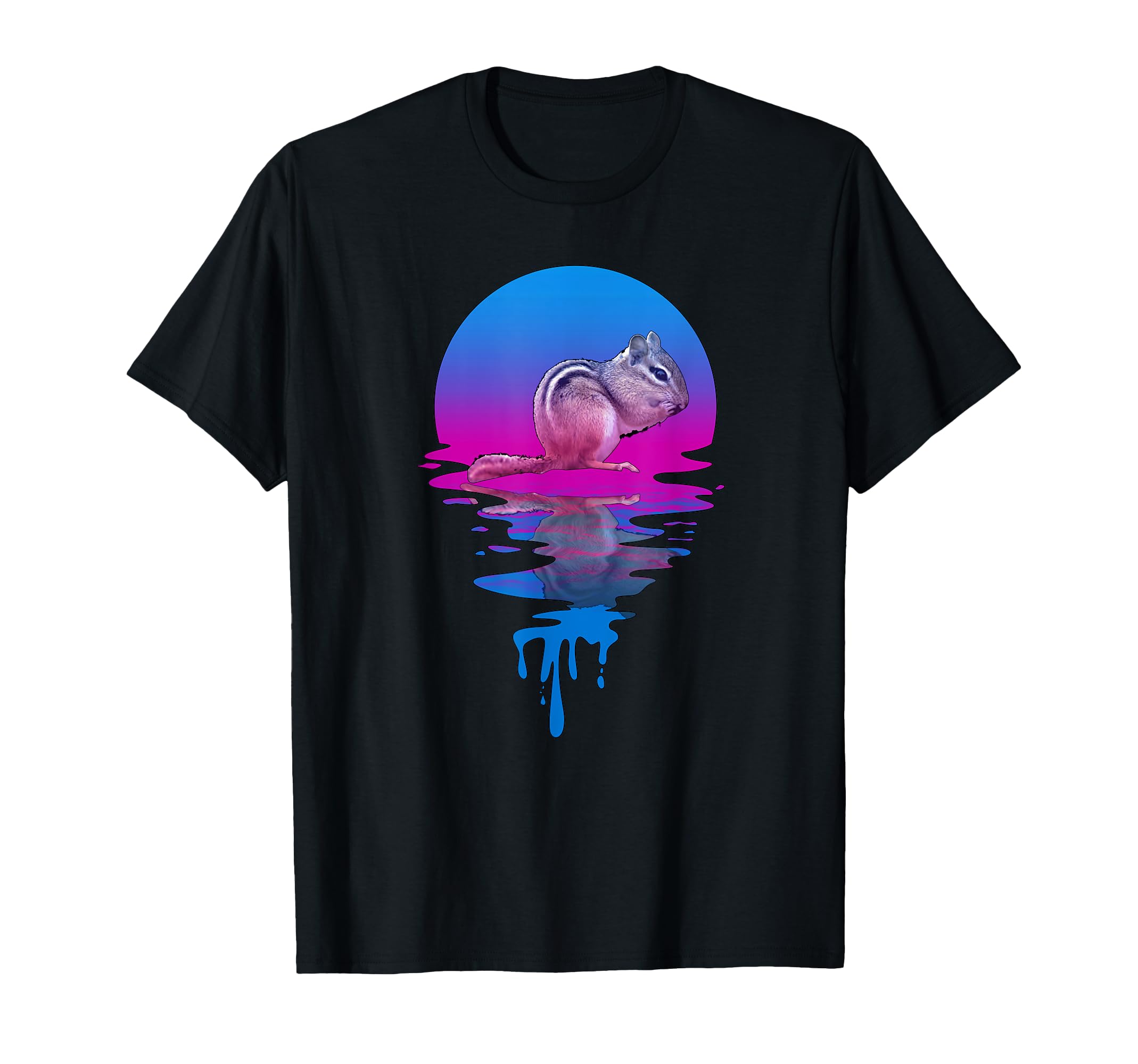 Sunset Chipmunk T-Shirt - Novelty Apparel Men Women - T-Shirt, Sweatshirt, Hoodie