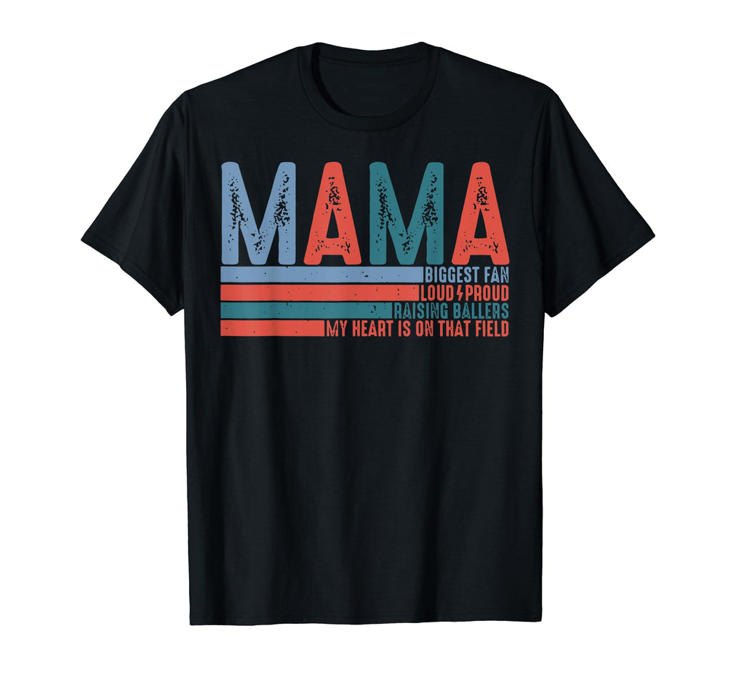 Mama Baseball Mama Mother Day T-Shirt - Casual Everyday Wear for Adults - T-Shirt, Sweatshirt, Hoodie