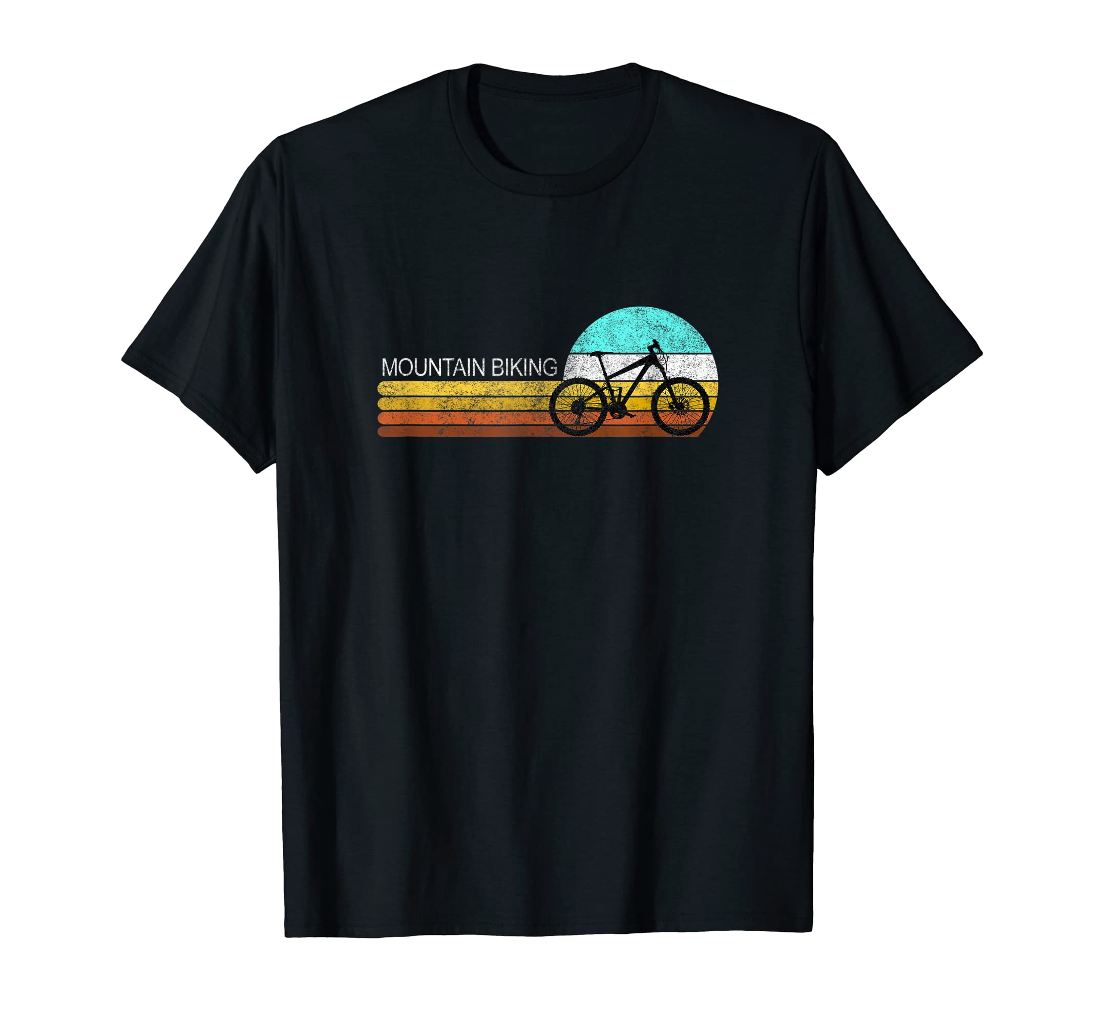 Distressed Mountain Bike Rider T-Shirt - Fun Novelty Design Men Women - T-Shirt, Sweatshirt, Hoodie