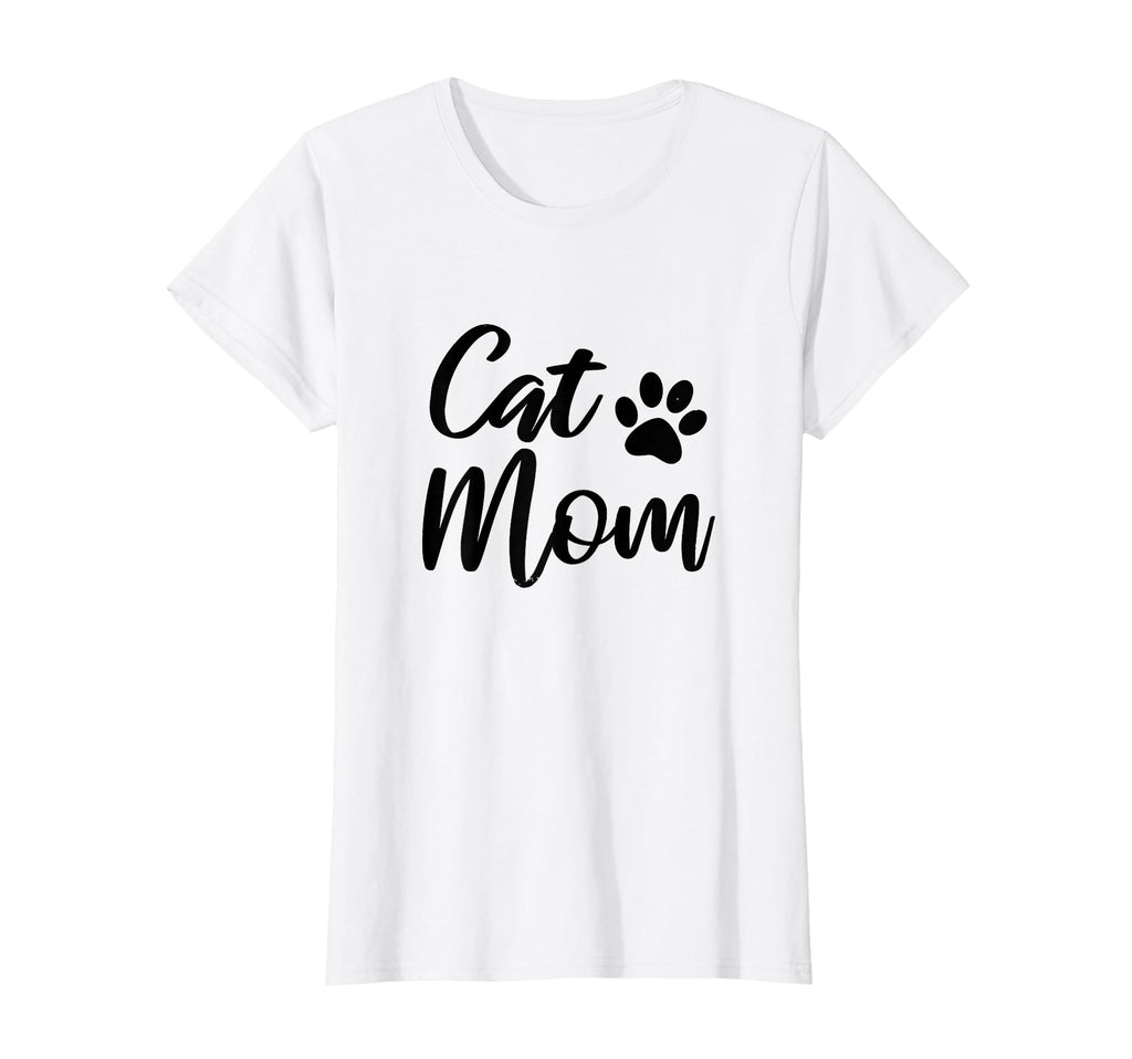Cat Mom Distressed Funny Cat Paw T-Shirt - Aesthetic Graphic Unisex - T-Shirt, Sweatshirt, Hoodie
