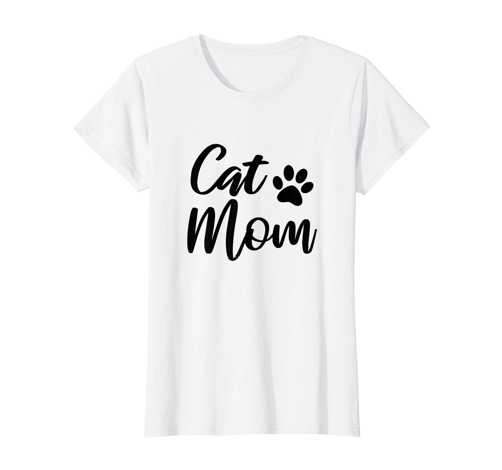 Cat Mom Distressed Funny Cat Paw T-Shirt - Aesthetic Graphic Unisex - T-Shirt, Sweatshirt, Hoodie