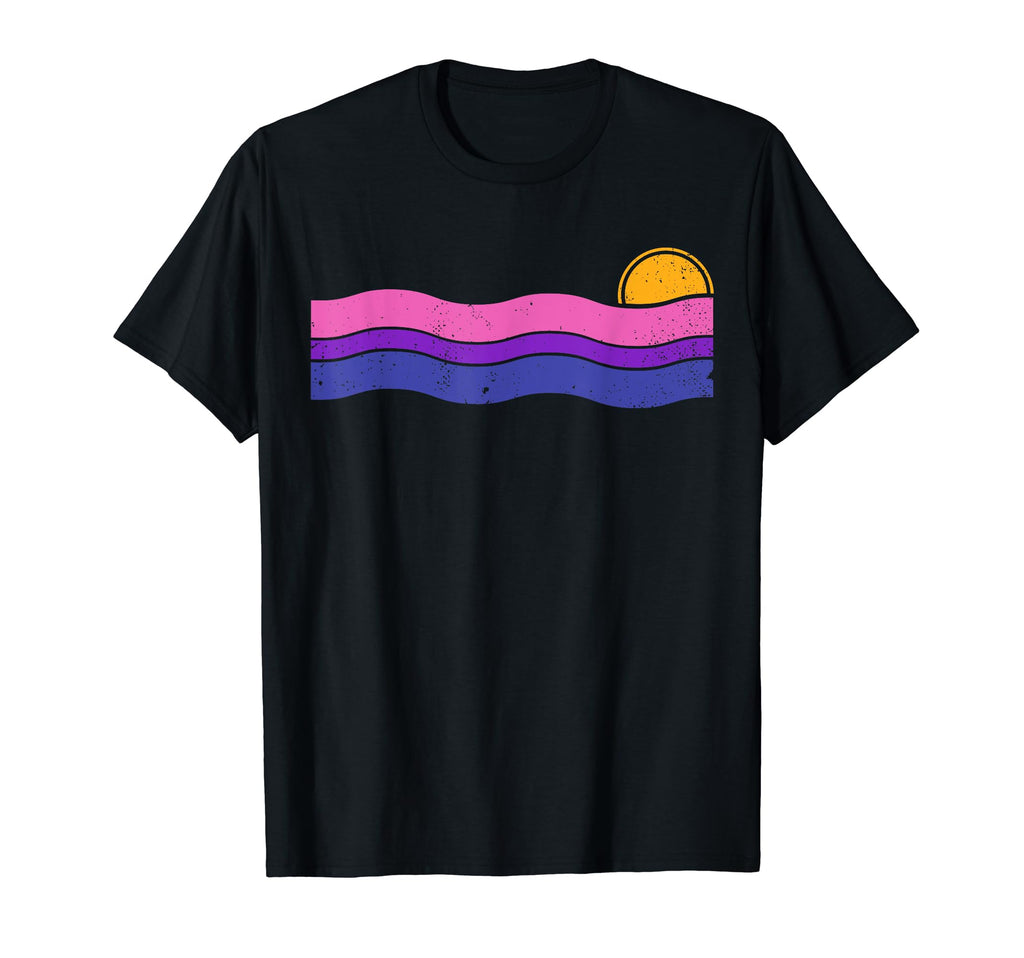 Subtle Bisexual Flag Sunset T-Shirt - Casual Everyday Wear for Adults - T-Shirt, Sweatshirt, Hoodie