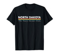 North Dakota Stripes T-Shirt - Custom Art Print Unisex - T-Shirt, Sweatshirt, Hoodie