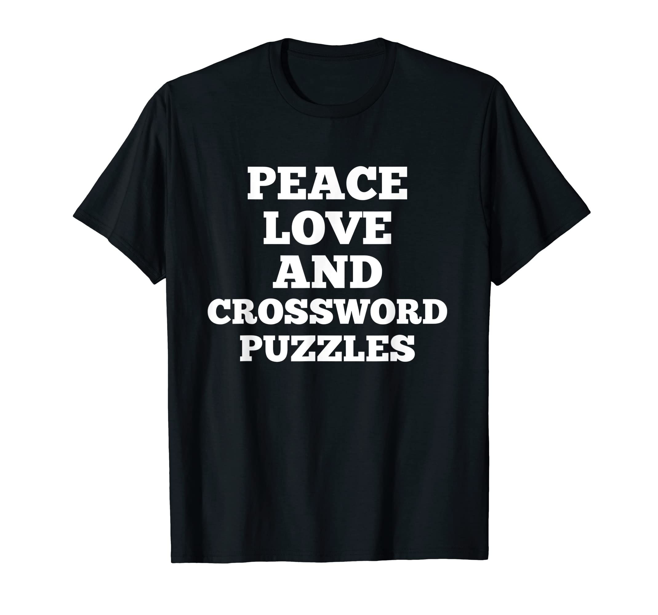 Peace Love And Crossword Puzzles T-Shirt - Aesthetic Graphic Unisex - T-Shirt, Sweatshirt, Hoodie
