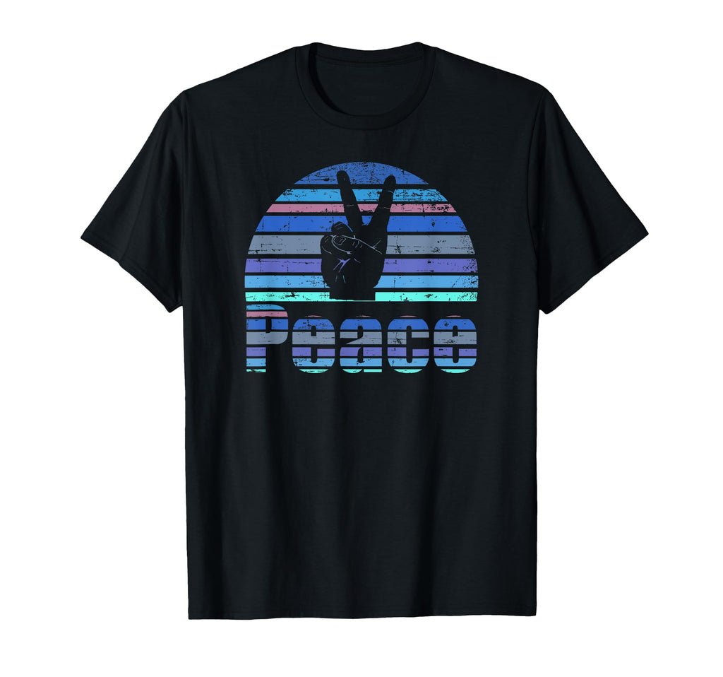 Peace Sign Love 60S 70S Hippie Boho T-Shirt - Unique Graphic for Adults - T-Shirt, Sweatshirt, Hoodie