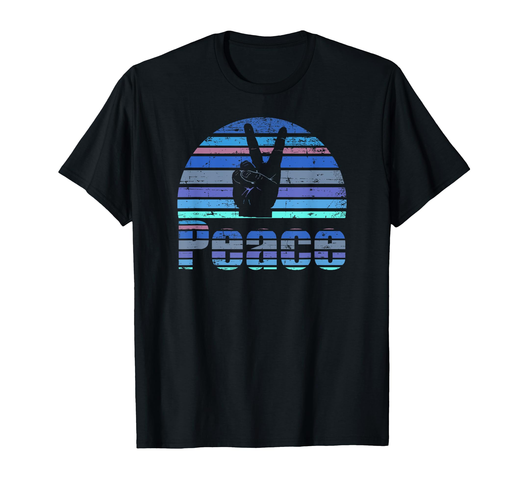 Peace Sign Love 60S 70S Hippie Boho T-Shirt - Unique Graphic for Adults - T-Shirt, Sweatshirt, Hoodie