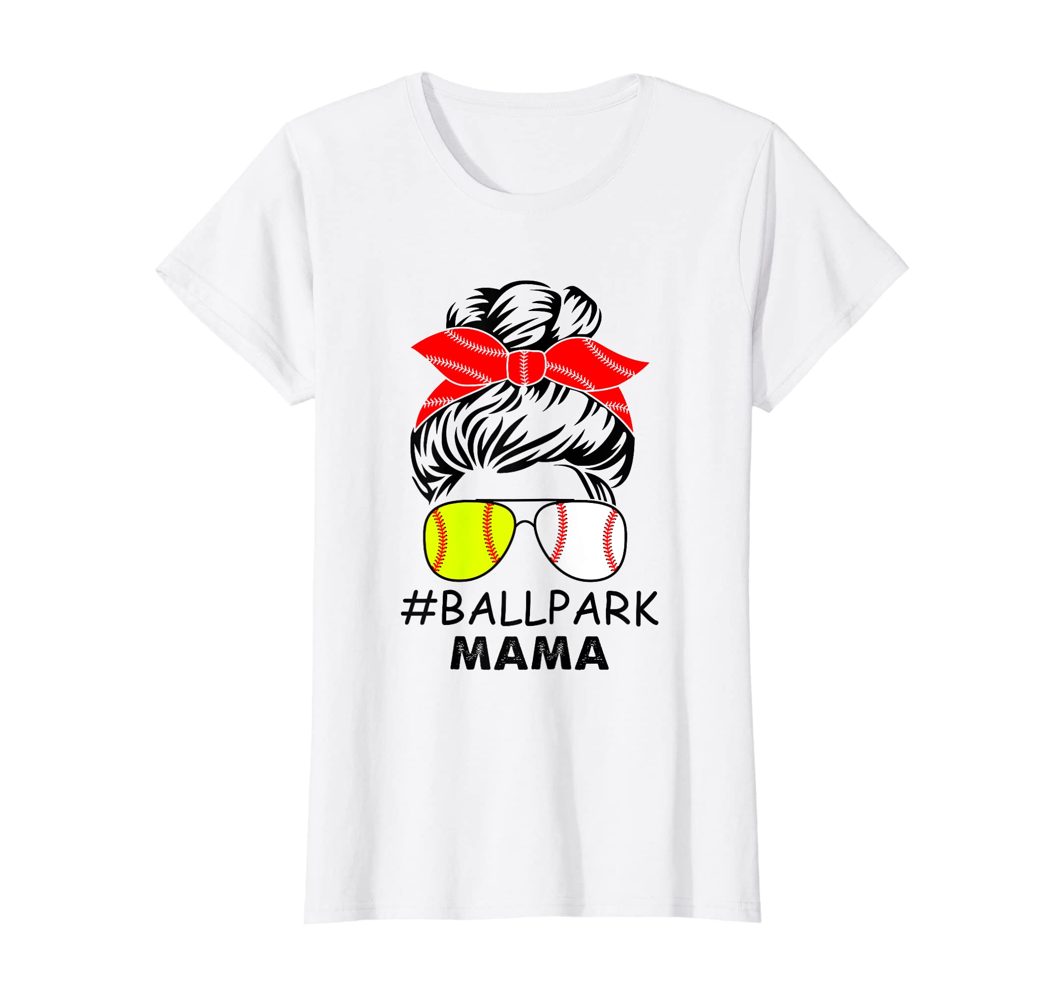 Womens Ballpark Mama Baseball T-Shirt - Casual Everyday Wear Unisex - T-Shirt, Sweatshirt, Hoodie