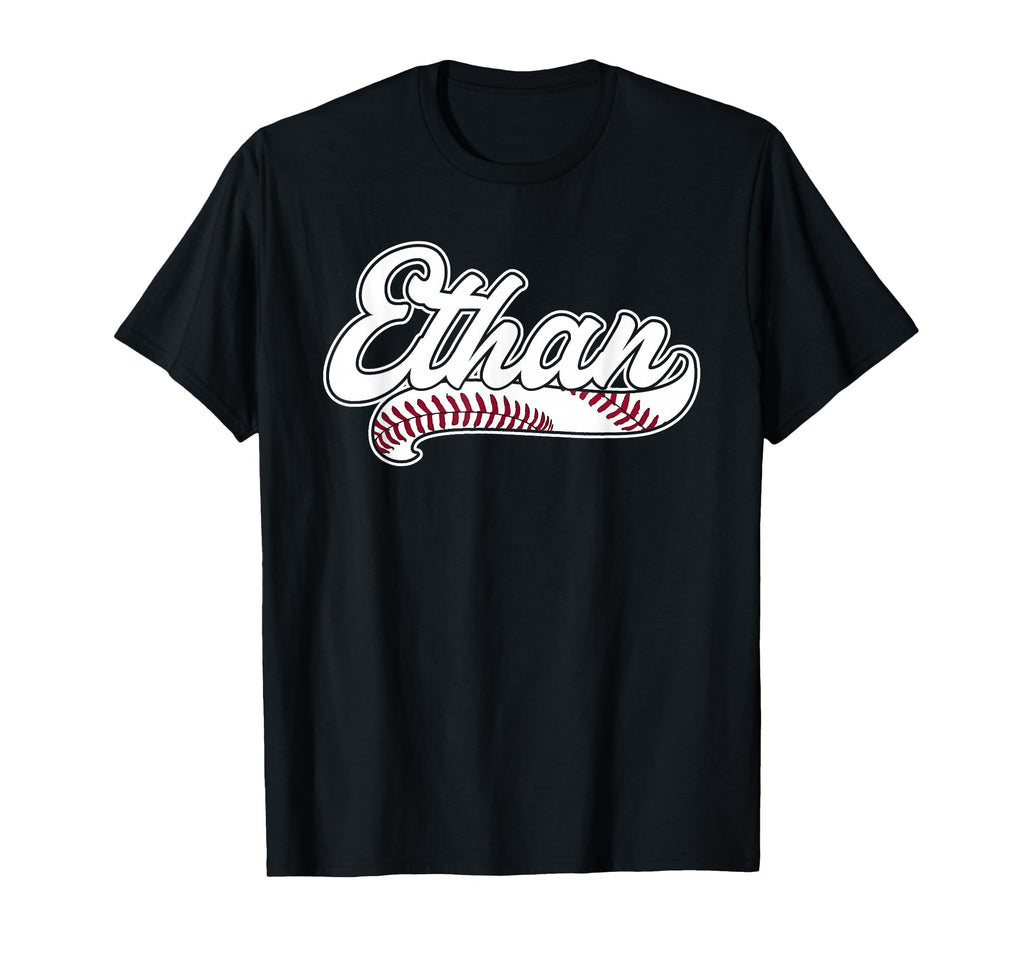 Ethan Personalized Baseball Fan Birthday T-Shirt - Custom Art Print Unisex - T-Shirt, Sweatshirt, Hoodie