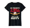 Favorite T Ball Player Calls Aunty Baseball T-Shirt - Graphic Print Unisex - T-Shirt, Sweatshirt, Hoodie