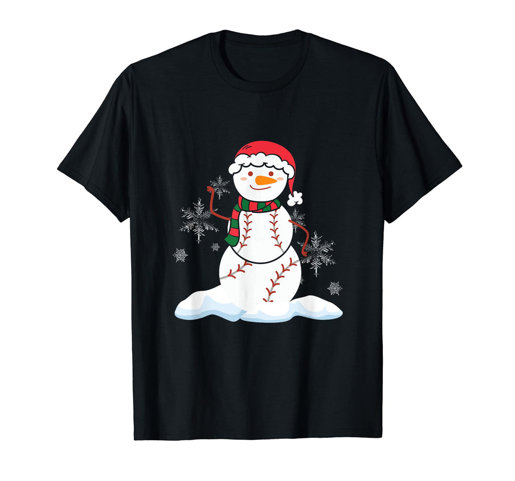 Baseball Pitcher Catcher Holiday Santa T-Shirt - Unique Graphic Men Women - T-Shirt, Sweatshirt, Hoodie