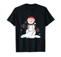 Baseball Pitcher Catcher Holiday Santa T-Shirt - Unique Graphic Men Women - T-Shirt, Sweatshirt, Hoodie