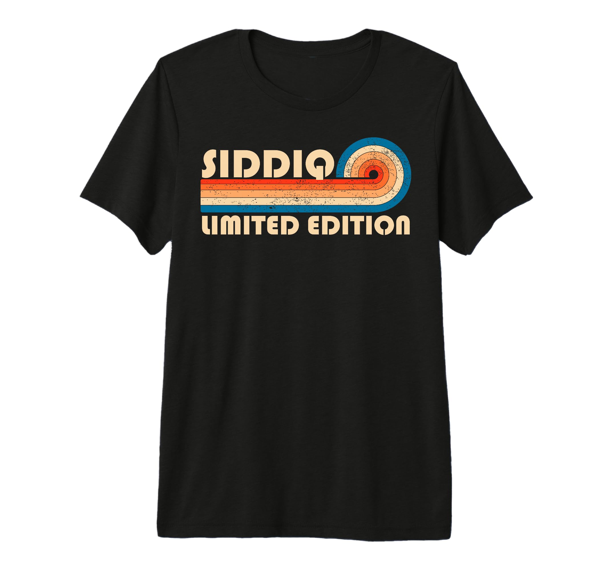 Siddiq 70S 80S Sunset Stripe Tri T-Shirt - Casual Everyday Wear for Adults - T-Shirt, Sweatshirt, Hoodie