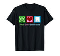 Peace Love Orthodontics Orthodonist T-Shirt - Unique Graphic for Adults - T-Shirt, Sweatshirt, Hoodie