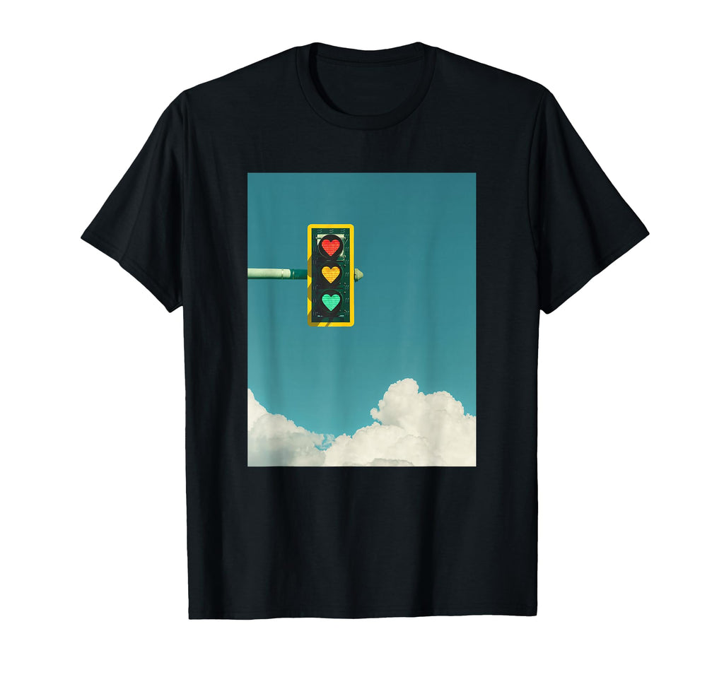 Indie Aesthetic Y2K Light Traffic T-Shirt - Custom Art Print Men Women - T-Shirt, Sweatshirt, Hoodie