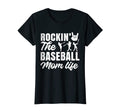 Baseball Player Funny Rocking Mom Art T-Shirt - Unique Graphic Unisex - T-Shirt, Sweatshirt, Hoodie