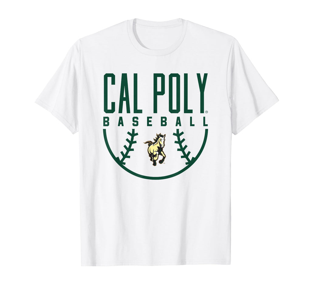 Cal Poly Mustangs Baseball Arch T-Shirt - Unique Graphic Unisex - T-Shirt, Sweatshirt, Hoodie