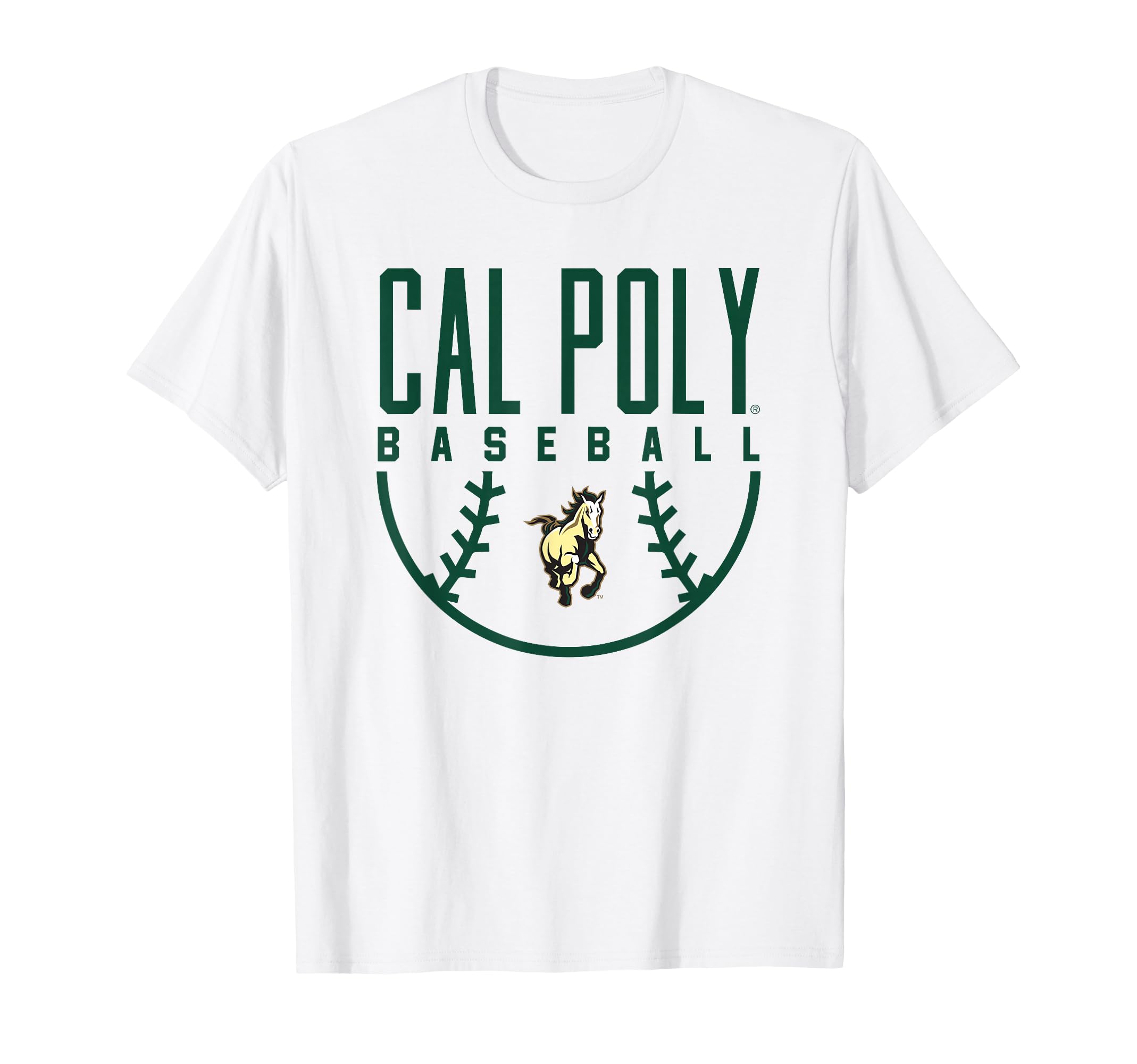 Cal Poly Mustangs Baseball Arch T-Shirt - Unique Graphic Unisex - T-Shirt, Sweatshirt, Hoodie