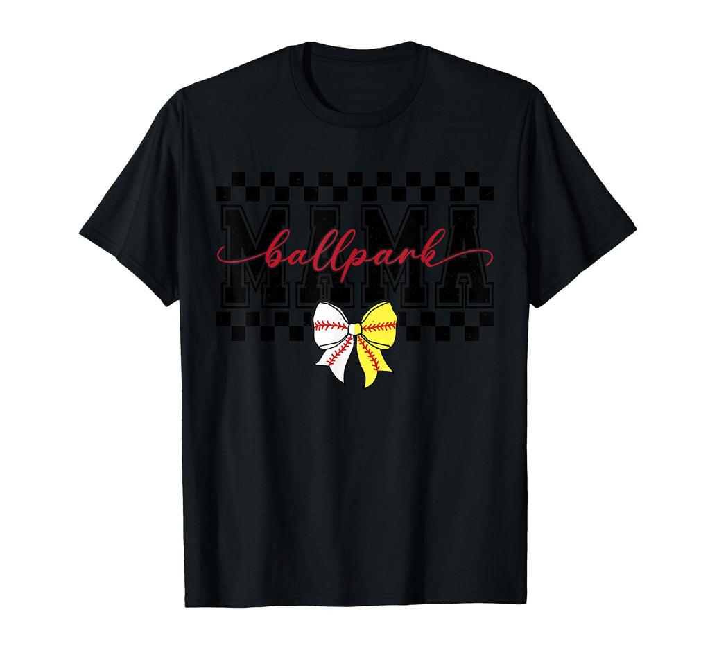 Ballpark Mom Mama Baseball Softball T-Shirt - Aesthetic Graphic for Adults - T-Shirt, Sweatshirt, Hoodie