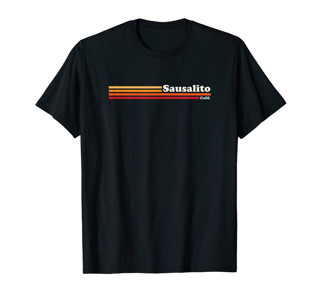 1980S Sausalito California T-Shirt - Trendy Graphic Unisex - T-Shirt, Sweatshirt, Hoodie