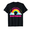 Worlds Nicest Bartender Rainbow Funny T-Shirt - Trendy Graphic Men Women - T-Shirt, Sweatshirt, Hoodie