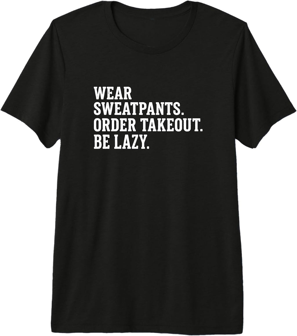 Lazy Lifestyle Takeout Designs - Adult & Kids T-Shirts, Sweatshirts & Hoodies apparel design preview 1