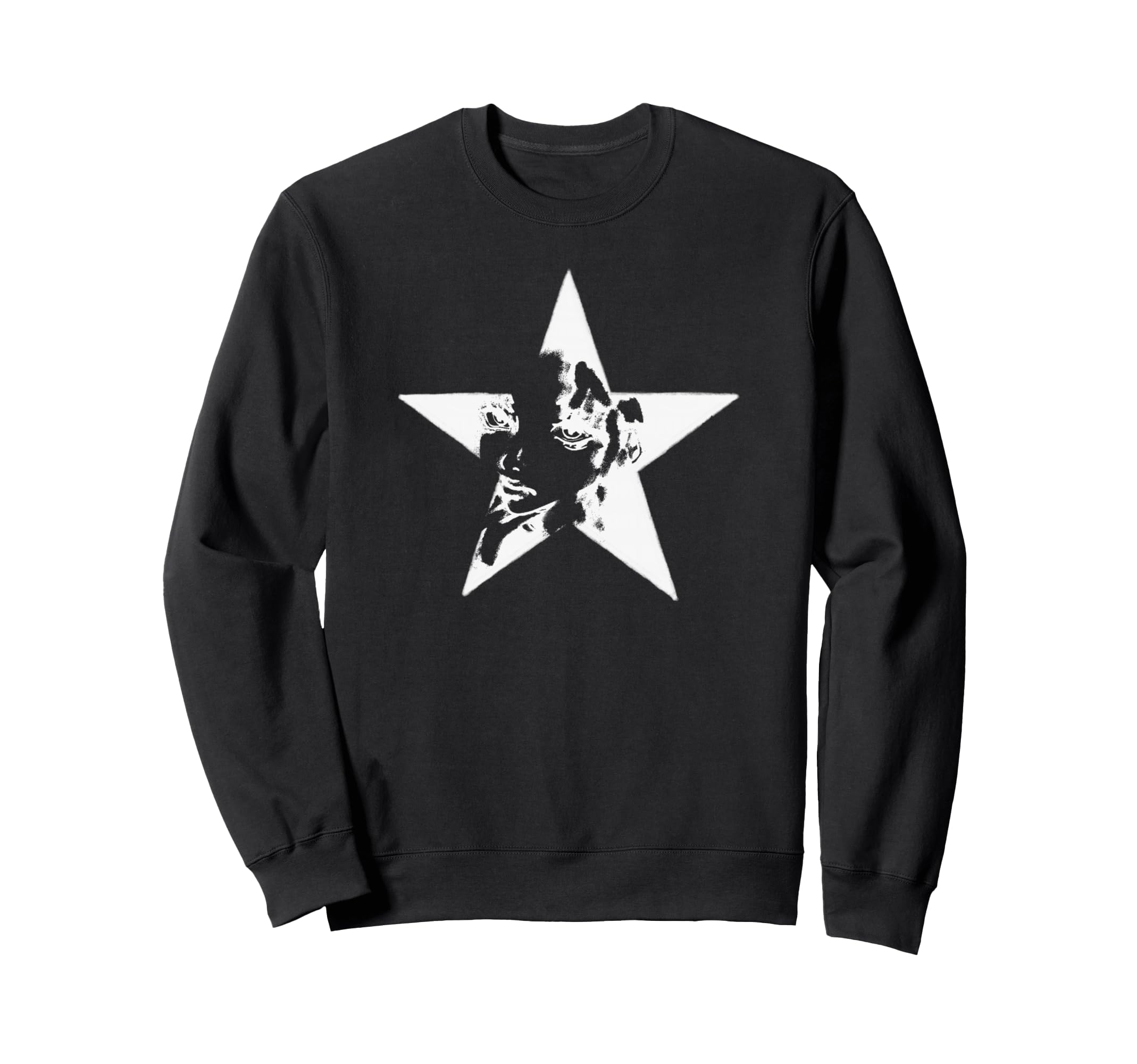 Pretty Shy As Star Stencil Graffiti Art Sweatshirt - Unique Graphic Unisex - T-Shirt, Sweatshirt, Hoodie