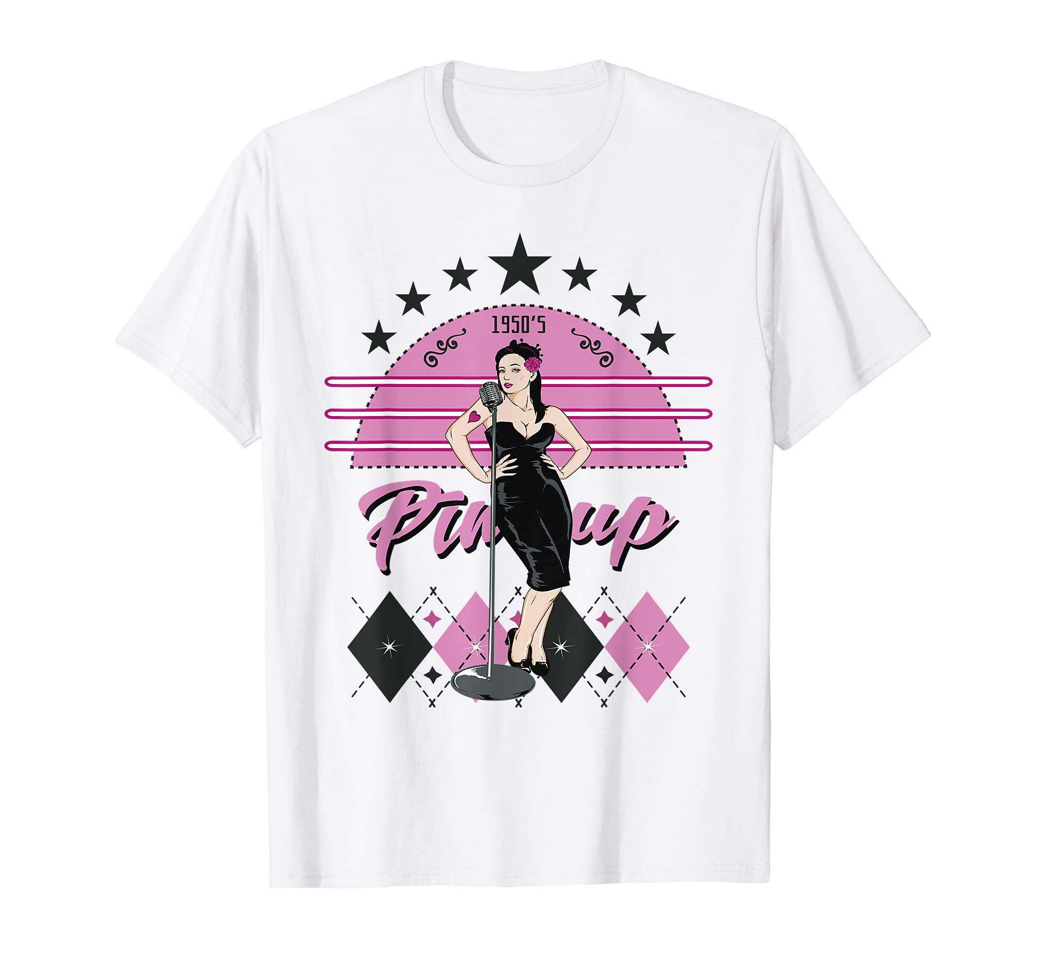 1950S Sock Hop Rockabilly Pin Up Rock N T-Shirt - Trendy Graphic Men Women - T-Shirt, Sweatshirt, Hoodie