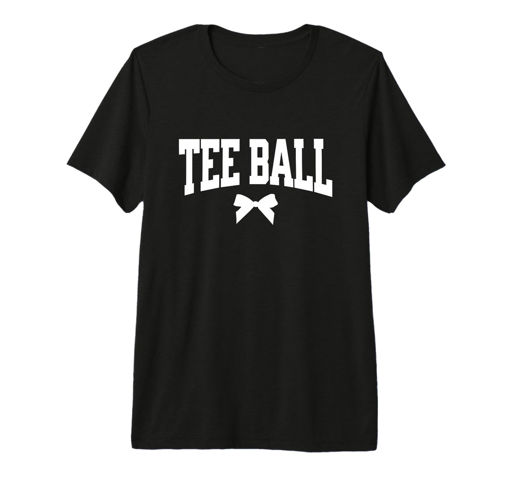 Ball Bow Gift T Ball Player Baseball Coach T-Shirt - Graphic Print Unisex - T-Shirt, Sweatshirt, Hoodie