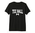 Ball Bow Gift T Ball Player Baseball Coach T-Shirt - Graphic Print Unisex - T-Shirt, Sweatshirt, Hoodie