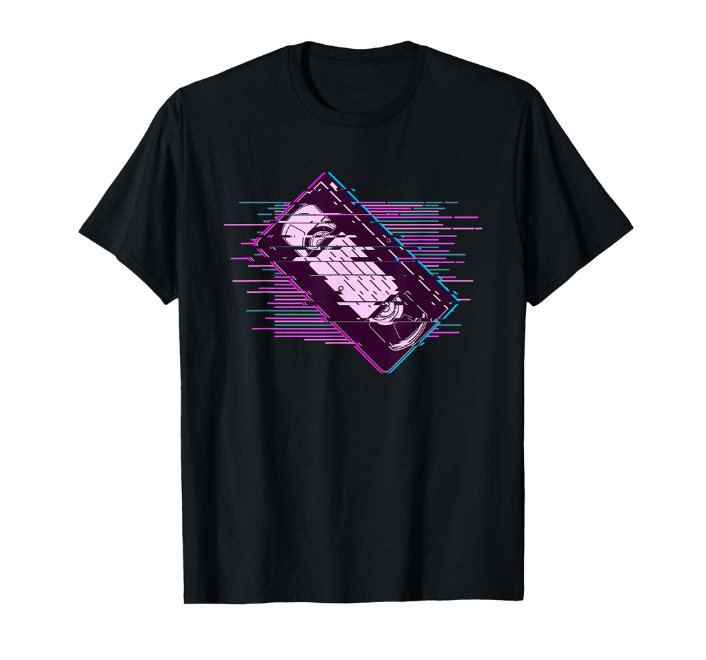 Pixelated Video Cassette Vaporwave T-Shirt - Unique Graphic Unisex - T-Shirt, Sweatshirt, Hoodie