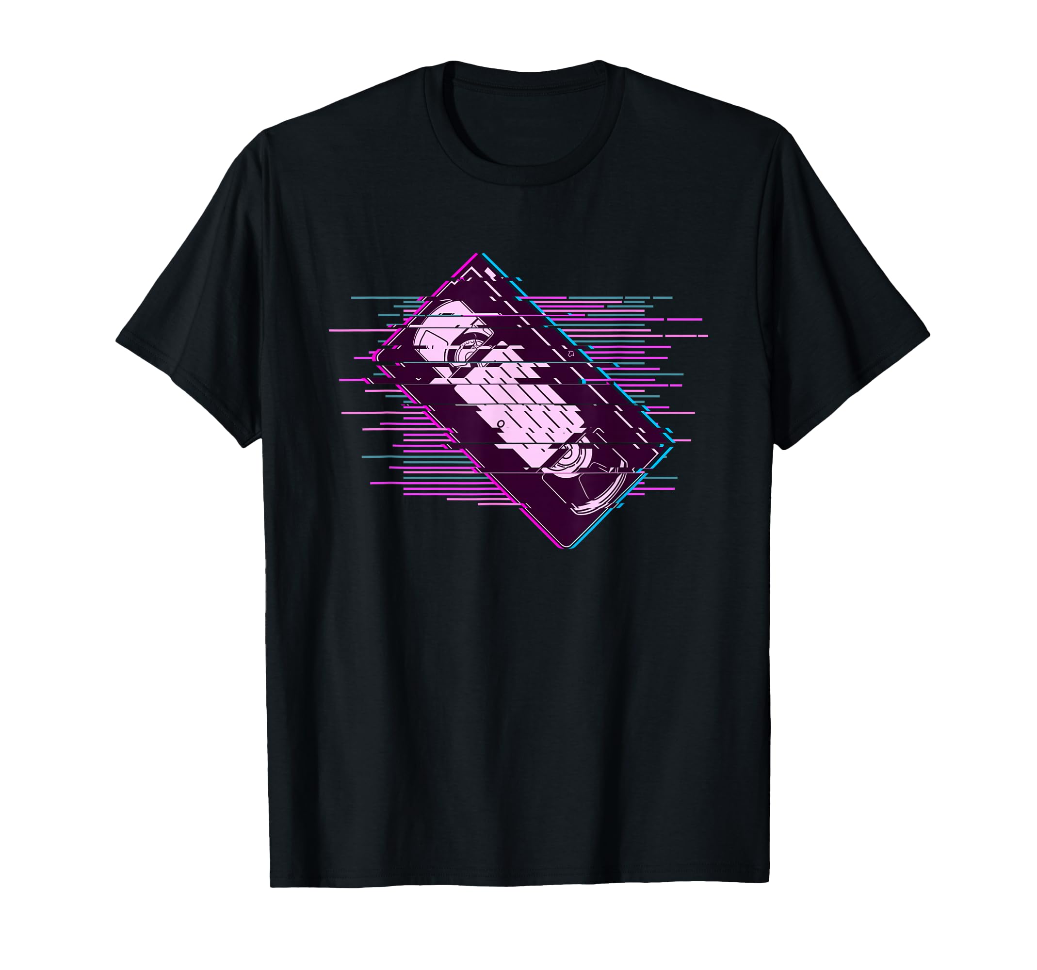Pixelated Video Cassette Vaporwave T-Shirt - Unique Graphic Unisex - T-Shirt, Sweatshirt, Hoodie