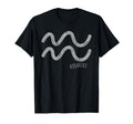 Aquarius Symbol Aquarian Distressed T-Shirt - Fun Novelty Design Men Women - T-Shirt, Sweatshirt, Hoodie